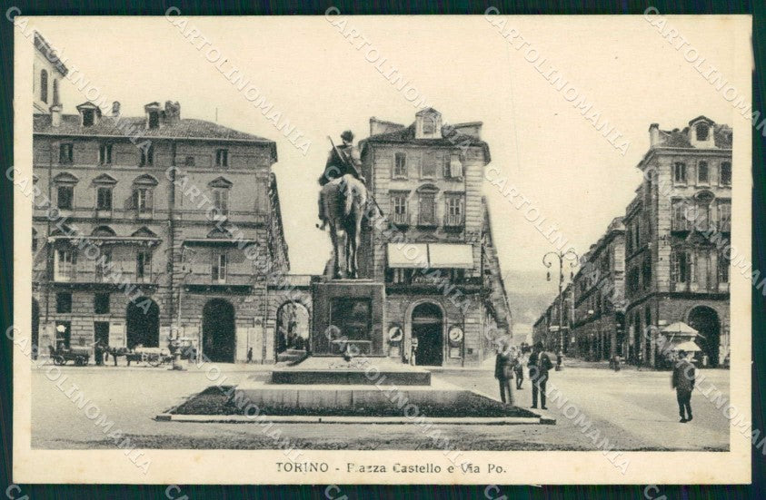 Torino Città Piazza Castello Via Po cartolina MZ7994 – fronte