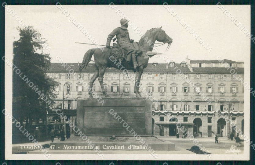 Torino Città Monumento Cavalieri d'Italia Foto cartolina MZ8019 – fronte