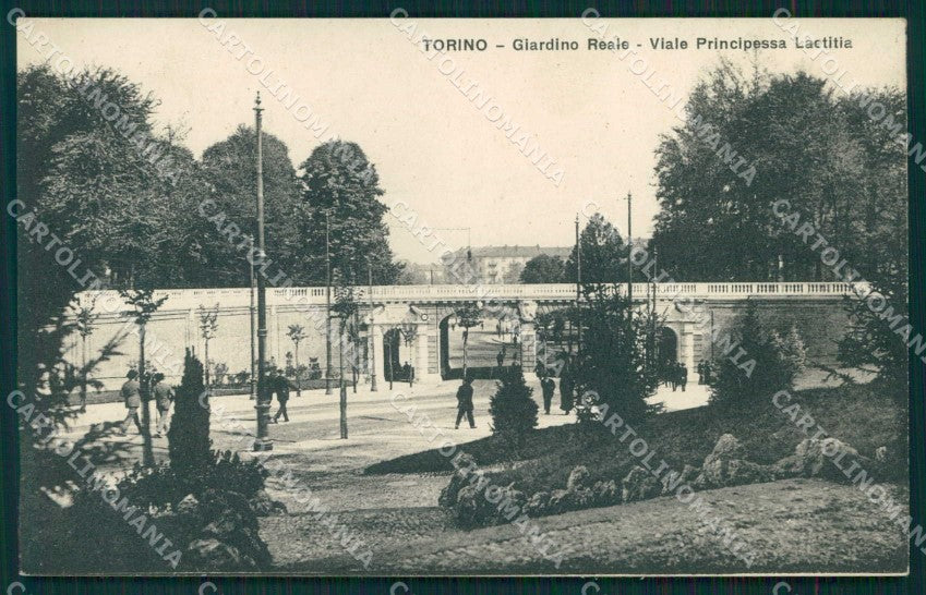 Torino Città Giardino Reale Viale Principessa Laetitia cartolina MZ8036 – fronte
