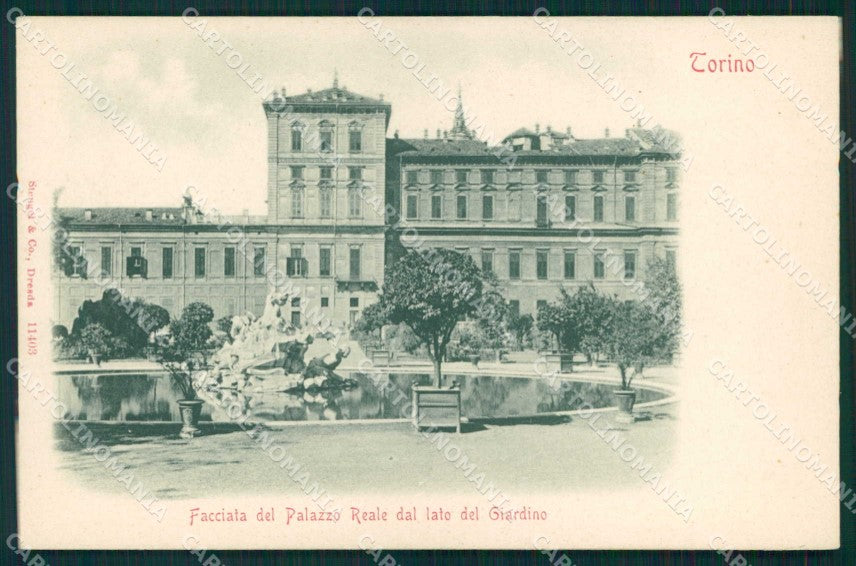 Torino Città Facciata Palazzo Reale Giardino Stengel 11403 cartolina MZ8045 – fronte
