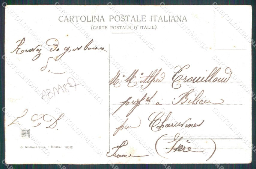 Torino Città Chiesa San Giovanni Battista Modiano 10092 ABRASA cartolina MZ8068 – retro