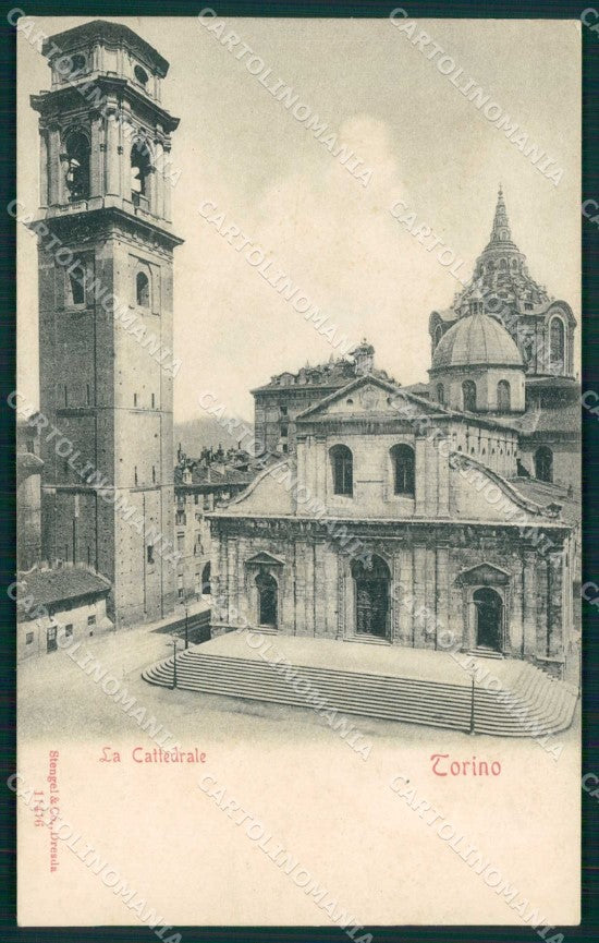 Torino Città Cattedrale San Giovanni Stengel 11416 SCOLLATA cartolina MZ8073 – fronte