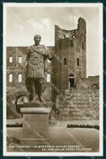 Torino Città Torre Palatina Statua Giulio Cesare Foto cartolina MZ8082 – fronte