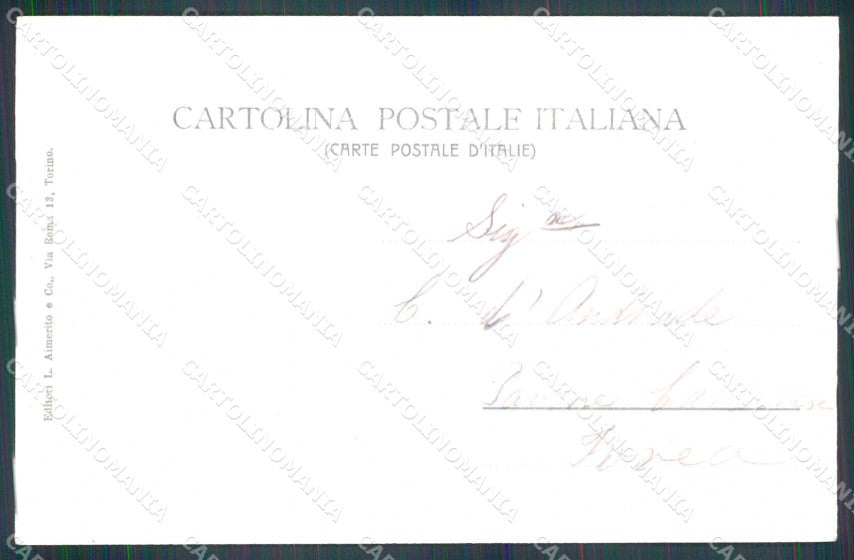Torino Città Saluti da Monumento Re Carlo Alberto cartolina MZ8087 – retro