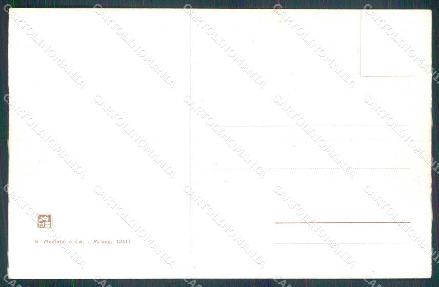 Torino Città Palazzo Carignano Carlo Alberto Modiano 12417 cartolina MZ8094 – retro