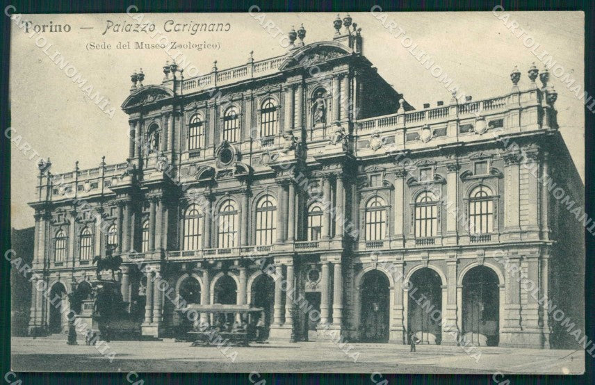 Torino Città Palazzo Carignano Tramway cartolina MZ8095 – fronte