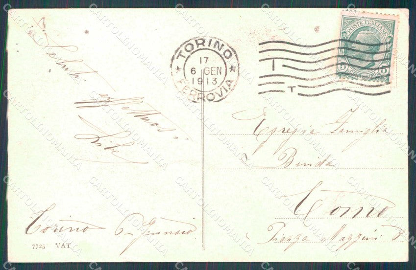 Torino Città Palazzo Carignano Alterocca 7723 cartolina MZ8101 – retro