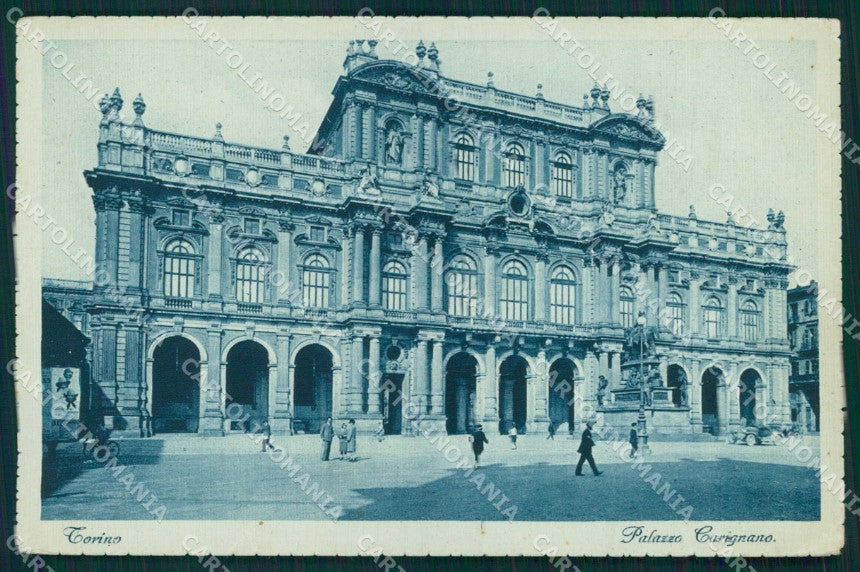 Torino Città Palazzo Carignano Monumento Carlo Alberto cartolina MZ8102 – fronte