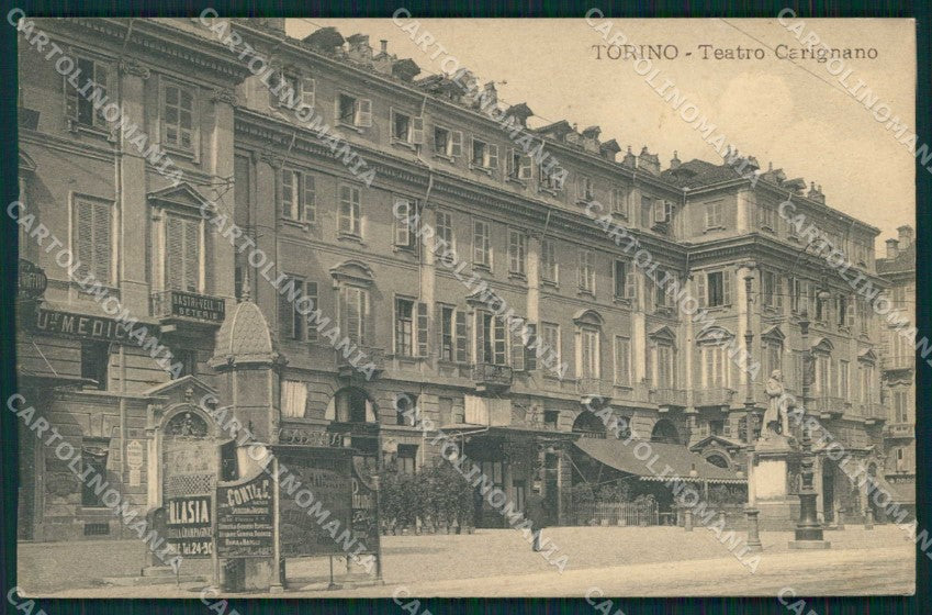 Torino Città Teatro Carignano Vespasiano cartolina MZ8106 – fronte