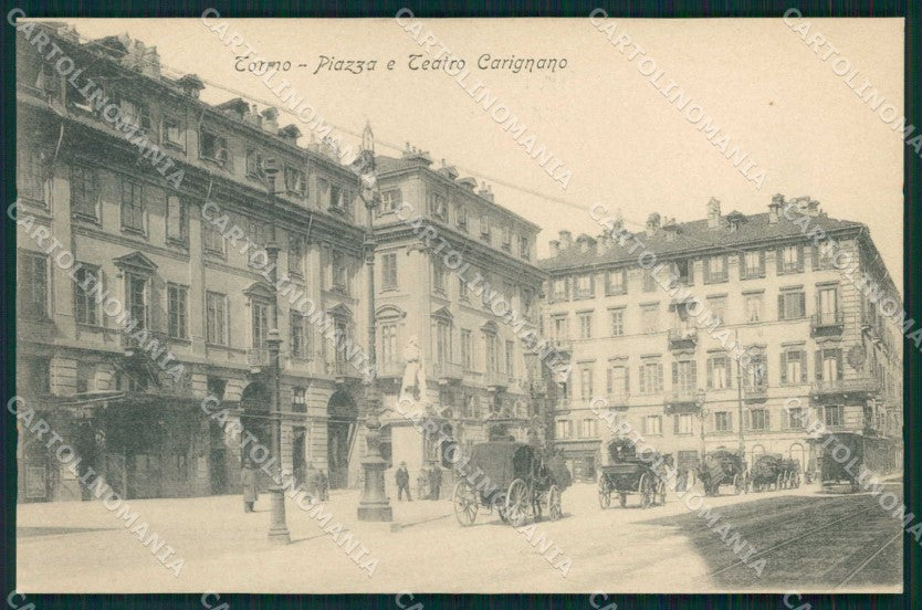Torino Città Piazza Teatro Carignano cartolina MZ8108 – fronte