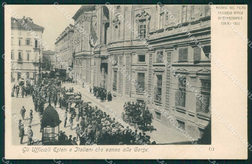 Torino Città Primo Concorso Ippico Internazionale Militari cartolina MZ8115 – fronte