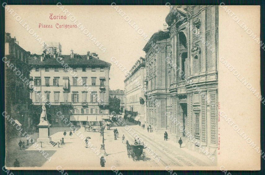 Torino Città Piazza Carignano Modiano 2721 cartolina MZ8117 – fronte