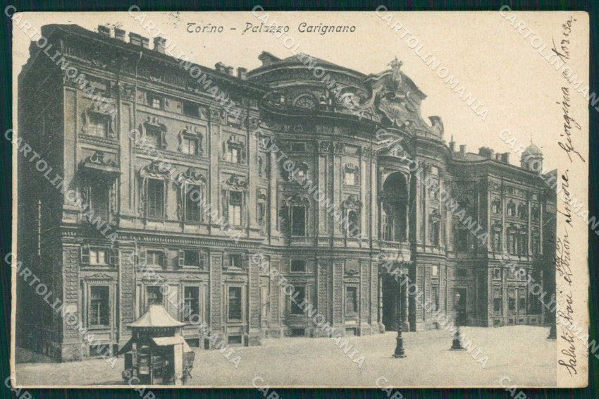 Torino Città Palazzo Carignano cartolina MZ8124 – fronte