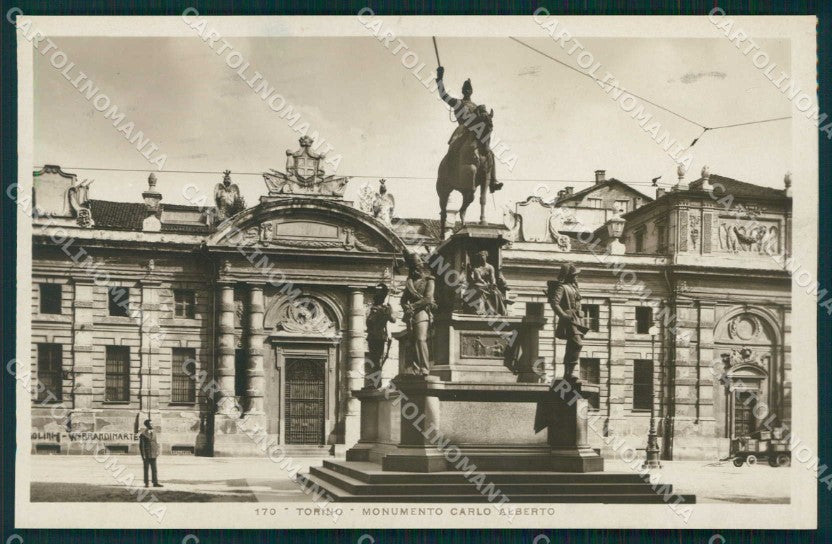 Torino Città Monumento Carlo Alberto Foto cartolina MZ8130 – fronte