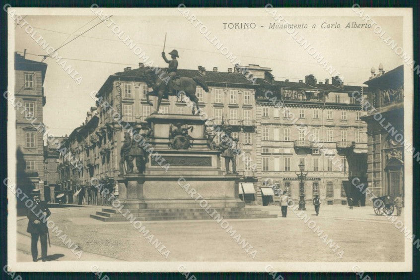Torino Città Monumento Carlo Alberto Foto cartolina MZ8131 – fronte