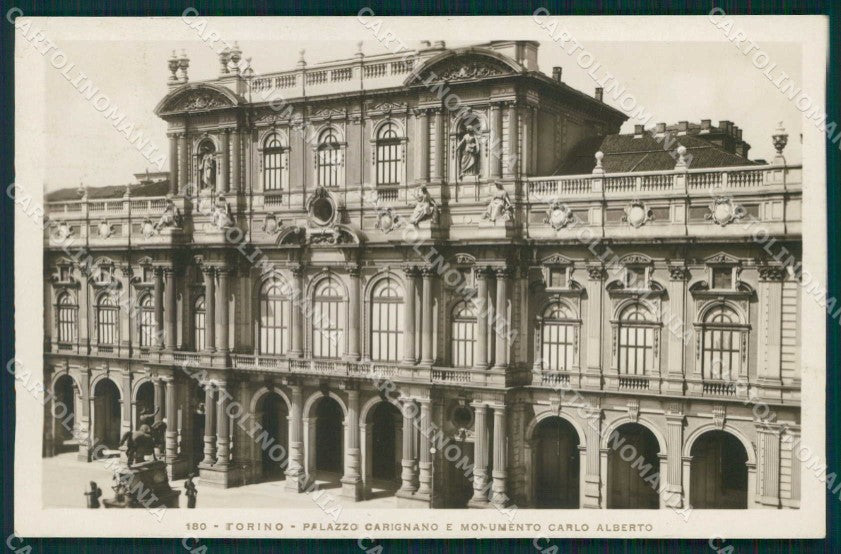 Torino Città Monumento Carlo Alberto Palazzo Carignano Foto cartolina MZ8132 – fronte