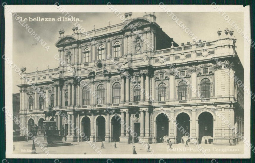 Torino Città Palazzo Carignano STRAPPINI Foto cartolina MZ8133 – fronte