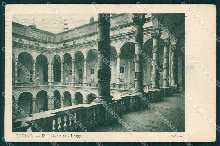 Torino Città Università degli Studi Logge cartolina MZ8146 – fronte