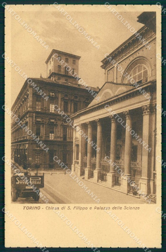 Torino Città Chiesa San Filippo Palazzo Scienze cartolina MZ8152 – fronte