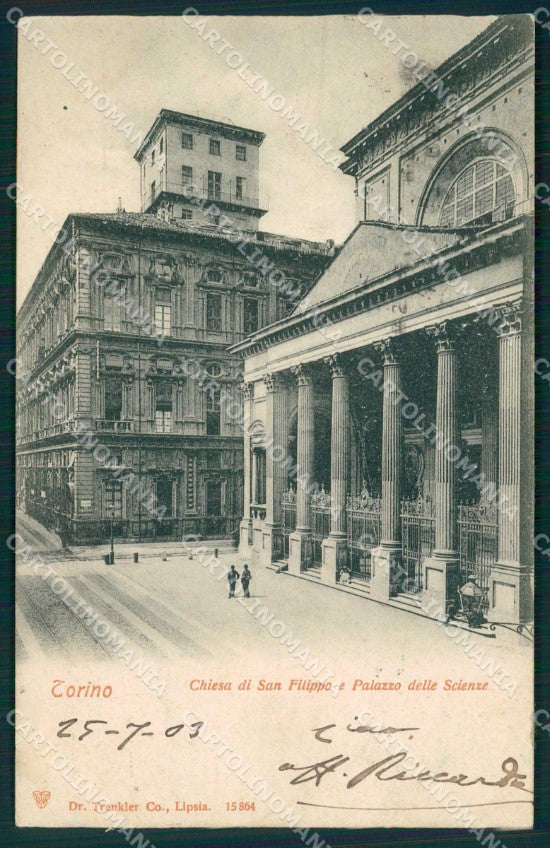 Torino Città Chiesa Palazzo Scienze Trenkler 15864 SCOLLATA cartolina MZ8153 – fronte