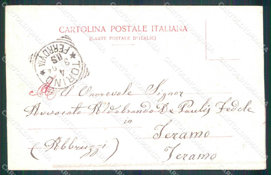 Torino Città Piazza Carlo Emanuele II Cavour Modiano 2727 cartolina MZ8168 – retro