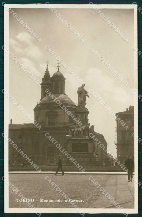 Torino Città Monumento Conte Camillo Benso Cavour Foto cartolina MZ8180 – fronte