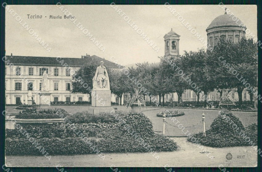 Torino Città Aiuola Balbo Brunner 4607 cartolina MZ8187 – fronte