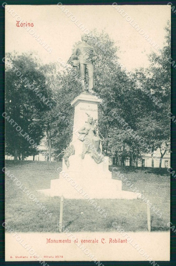 Torino Città Monumento Generale Robilant Modiano 3578 cartolina MZ8193 – fronte