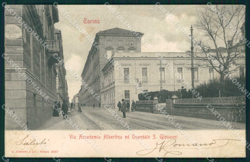 Torino Città Via Accademia Albertina Modiano 3567 SCOLLATA cartolina MZ8200 – fronte