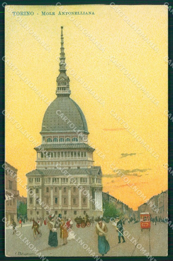 Torino Città Mole Antonelliana Tram STRAPPINO cartolina MZ8215 – fronte