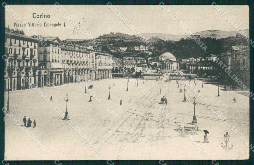 Torino Città Piazza Vittorio Emanuele Modiano 3113 cartolina MZ8274 – fronte