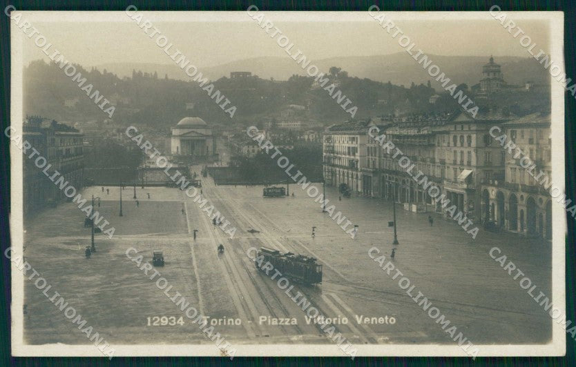 Torino Città Piazza Vittorio Veneto Tram Foto cartolina MZ8281 – fronte