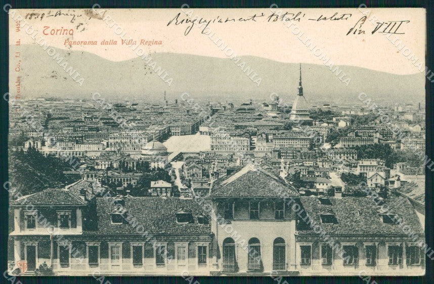 Torino Città Veduta da Villa Regina Trenkler 9456 cartolina MZ8286 – fronte