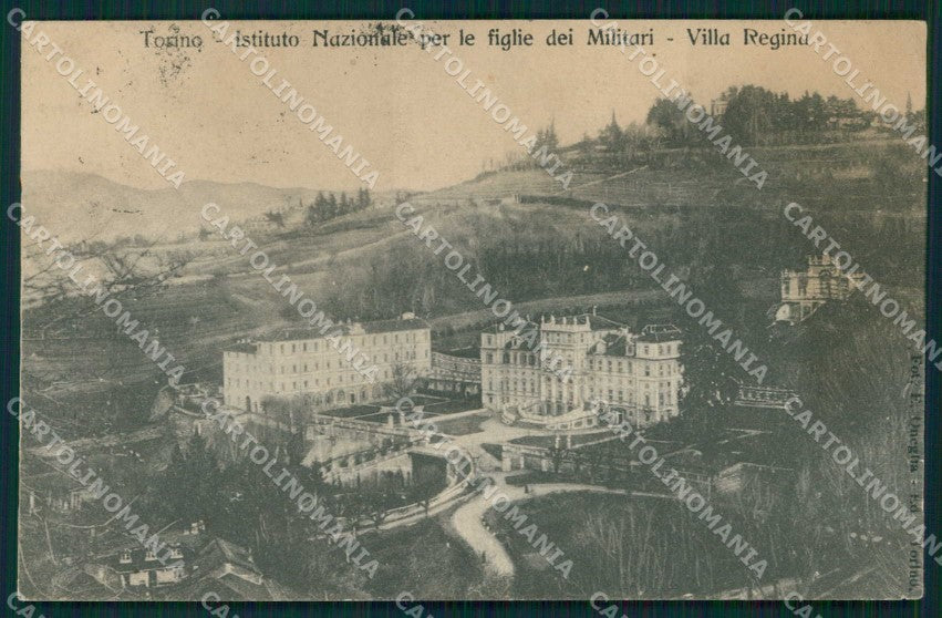 Torino Città Istituto Nazionale Figlie Militari Villa Regina cartolina MZ8296 – fronte