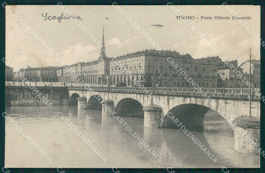 Torino Città Ponte Vittorio Emanuele cartolina MZ8305 – fronte