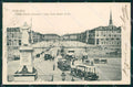 Torino Città Piazza Vittorio Emanuele Tramway Cavallo ABRASA cartolina MZ8320 – fronte