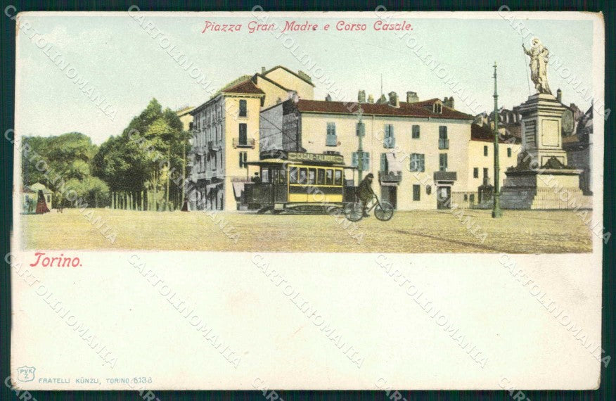 Torino Città Piazza Gran Madre di Dio Corso Casale Kunzli 6138 cartolina MZ8332 – fronte