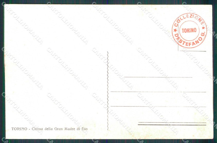 Torino Città Chiesa Gran Madre di Dio Tram cartolina MZ8334 – retro