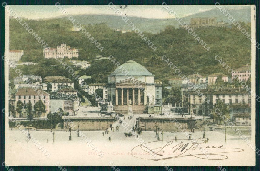 Torino Città Chiesa Gran Madre di Dio cartolina MZ8338 – fronte
