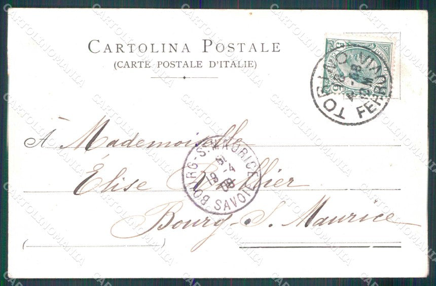 Torino Città Chiesa Gran Madre di Dio cartolina MZ8338 – retro