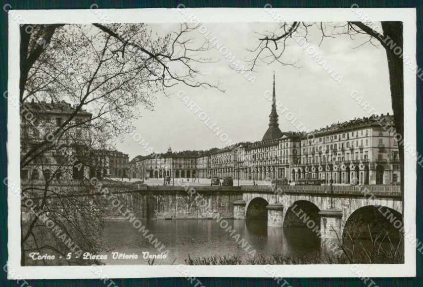 Torino Città Piazza Vittorio Veneto Tram Foto cartolina MZ8340 – fronte