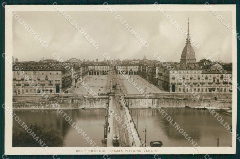 Torino Città Piazza Vittorio Veneto Tram Foto cartolina MZ8343 – fronte