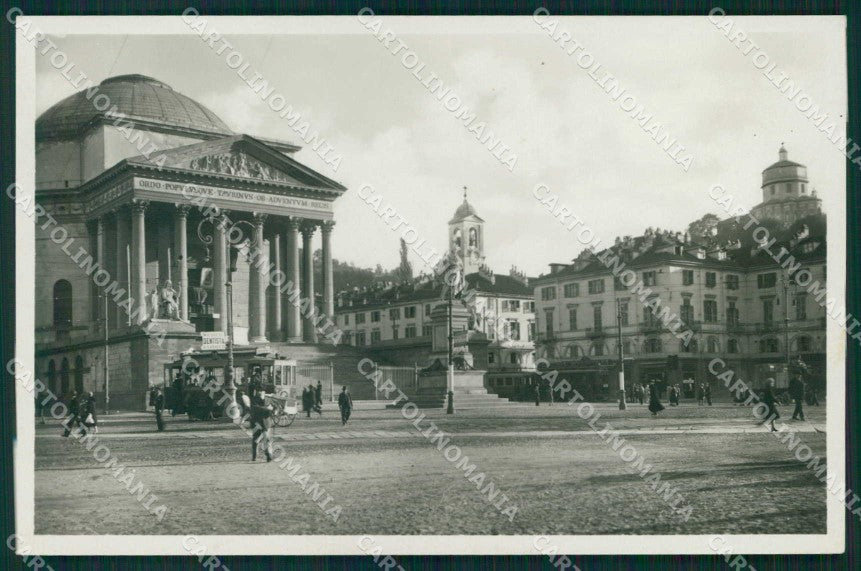 Torino Città Piazza Chiesa Gran Madre di Dio Foto cartolina MZ8348 – fronte