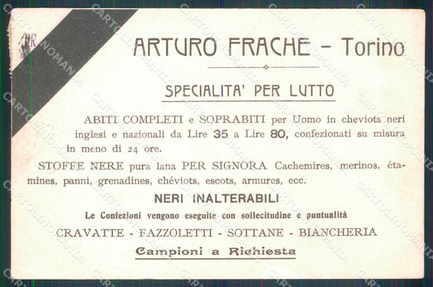 Torino Città Magazzini San Secondo Corso Vittorio Emanuele II cartolina MZ8362 – retro