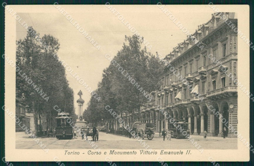 Torino Città Corso Vitt Emanuele II Tram Brunner 4689 cartolina MZ8379 – fronte