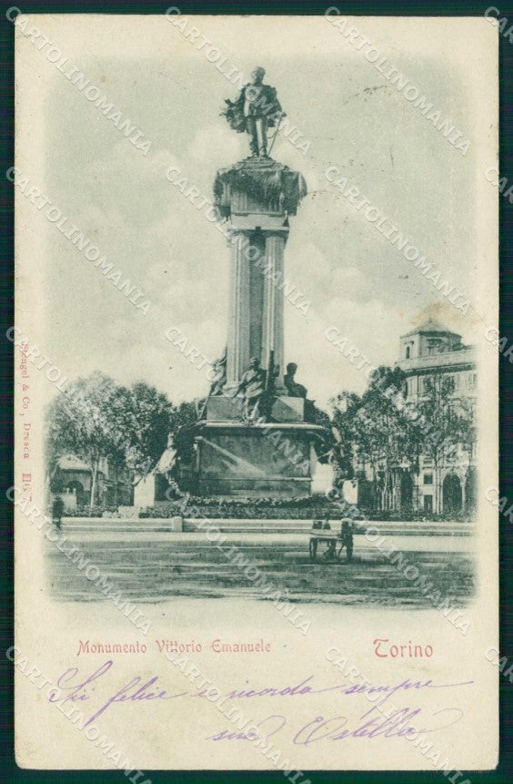 Torino Città Monumento Vittorio Emanuele II Stengel 11637 cartolina MZ8392 – fronte