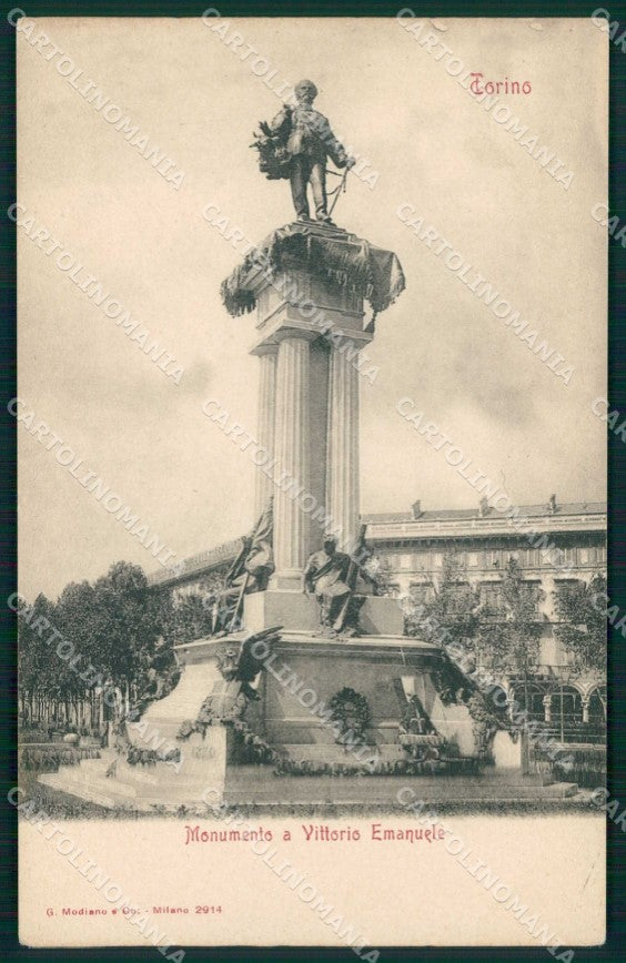 Torino Città Monumento Vittorio Emanuele II Modiano 2914 cartolina MZ8396 – fronte