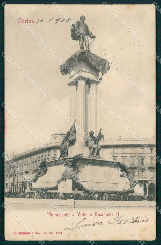 Torino Città Vittorio Emanuele II Modiano 4155 STRAPPINO cartolina MZ8397 – fronte