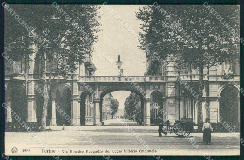 Torino Città Via Amedeo Avogadro Brunner 4690 cartolina MZ8414 – fronte