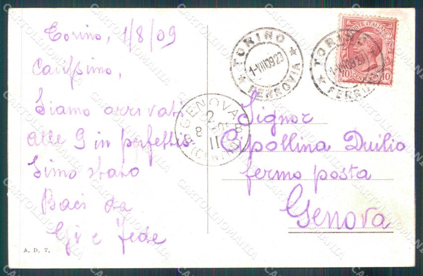 Torino Città Via Amedeo Avogadro Brunner 4690 cartolina MZ8414 – retro